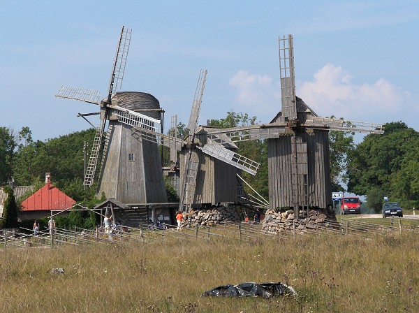 Větrné mlýny v Angla